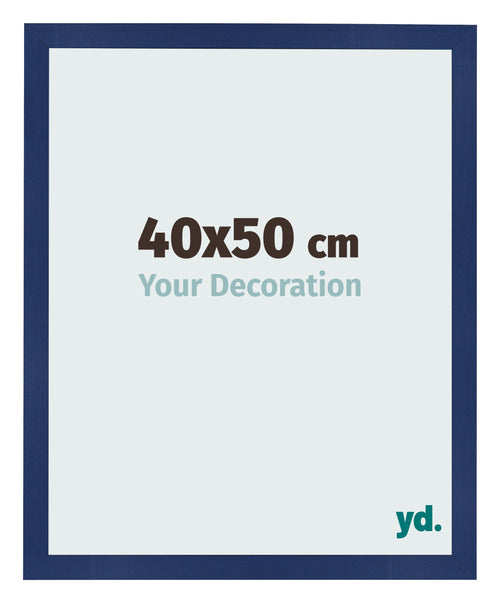 Fotolijst 40x50cm Donkerblauw Geveegd MDF Bologna Voorzijde Maat | Yourdecoration.nl