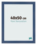 Fotolijst 40x50cm Donkerblauw Geveegd MDF Pisa Voorzijde Maat | Yourdecoration.nl