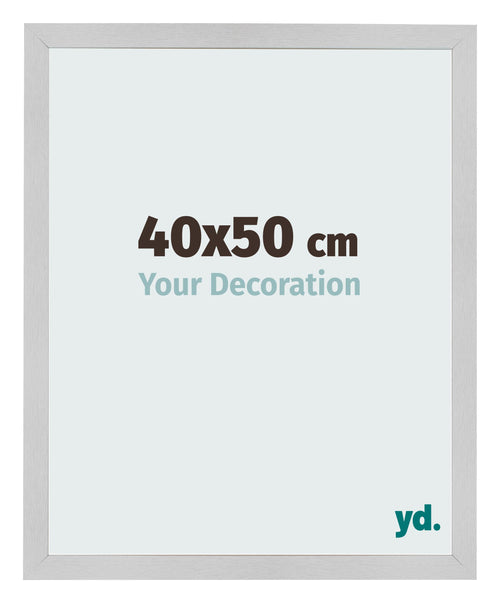 Fotolijst 40x50cm Edelstaal MDF Bologna Voorzijde Maat | Yourdecoration.nl