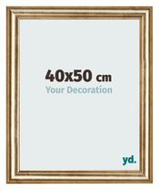 Fotolijst 40x50cm Goud Antiek MDF Lazio Voorzijde Maat | Yourdecoration.nl