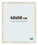 Fotolijst 40x50cm Wit Vintage MDF Bologna Voorzijde Maat | Yourdecoration.nl
