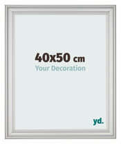 Fotolijst 40x50cm Zilver Mat MDF Lazio Voorzijde Maat | Yourdecoration.nl