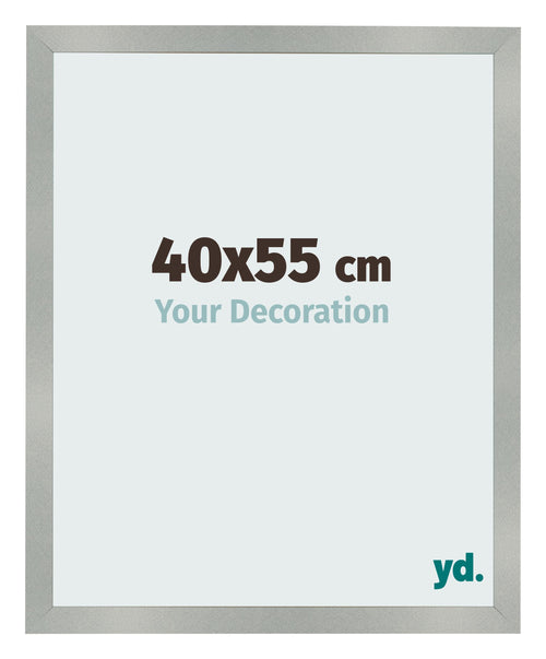 Fotolijst 40x55cm Aluminium Geborsteld MDF Bologna Voorzijde Maat | Yourdecoration.nl