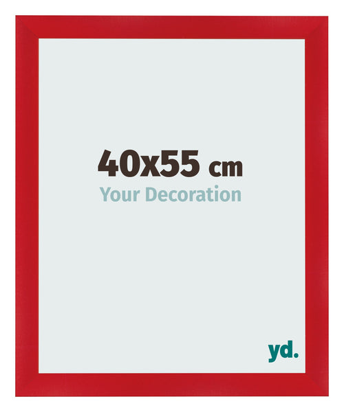 Fotolijst 40x55cm Rood MDF Pisa Voorzijde Maat | Yourdecoration.nl