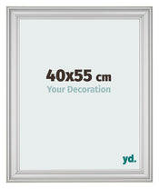 Fotolijst 40x55cm Zilver Mat MDF Lazio Voorzijde Maat | Yourdecoration.nl