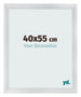 Fotolijst 40x55cm Zilver Mat MDF Pisa Voorzijde Maat | Yourdecoration.nl