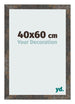 Fotolijst 40x60 cm Geoxideerd Metaal MDF Bologna Voorzijde Maat | Yourdecoration.nl