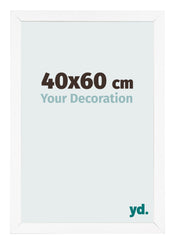 Fotolijst 40x60 cm Wit Mat MDF Bologna Voorzijde Maat | Yourdecoration.nl