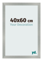 Fotolijst 40x60cm Aluminium Geborsteld MDF Bologna Voorzijde Maat | Yourdecoration.nl