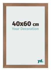 Fotolijst 40x60cm Koper Decor MDF Bologna Voorzijde Maat | Yourdecoration.nl