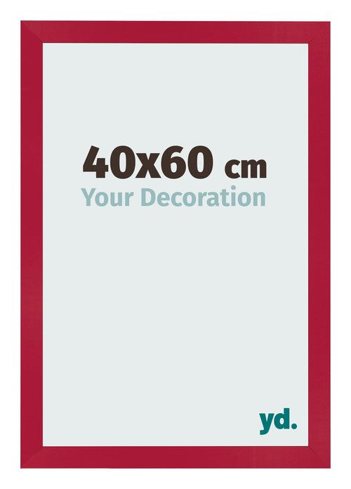 Fotolijst 40x60cm Rood MDF Bologna Voorzijde Maat | Yourdecoration.nl