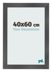 Fotolijst 40x60cm Zwart Mat MDF Pisa Voorzijde Maat | Yourdecoration.nl