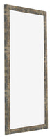 Fotolijst 40x70cm Blauw Goud Gemeleerd MDF Bologna Voorzijde Schuin | Yourdecoration.nl
