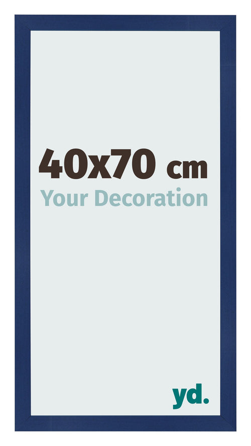 Fotolijst 40x70cm Donkerblauw Geveegd MDF Bologna Voorzijde Maat | Yourdecoration.nl