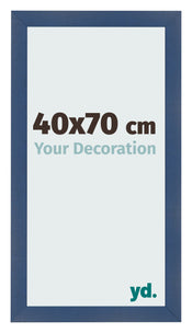 Fotolijst 40x70cm Donkerblauw Geveegd MDF Pisa Voorzijde Maat | Yourdecoration.nl