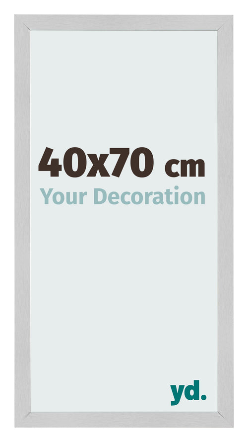 Fotolijst 40x70cm Edelstaal MDF Bologna Voorzijde Maat | Yourdecoration.nl