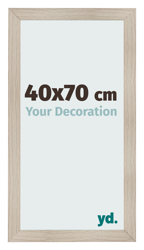 Fotolijst 40x70cm Eiken Licht MDF Pisa Voorzijde Maat | Yourdecoration.nl