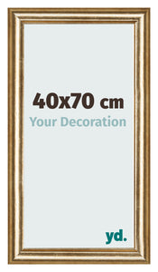 Fotolijst 40x70cm Goud Antiek MDF Lazio Voorzijde Maat | Yourdecoration.nl