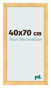 Fotolijst 40x70cm Goud Mat MDF Pisa Voorzijde Maat | Yourdecoration.nl