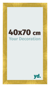 Fotolijst 40x70cm Goud Vintage MDF Pisa Voorzijde Maat | Yourdecoration.nl