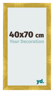 Fotolijst 40x70cm Goud Vintage MDF Pisa Voorzijde Maat | Yourdecoration.nl