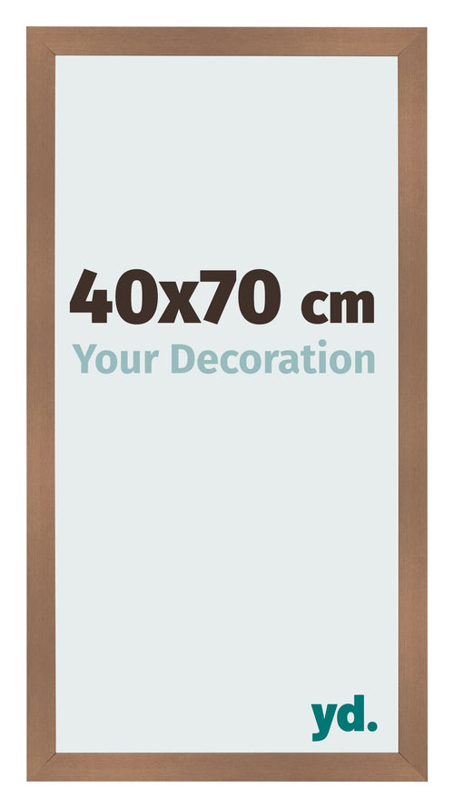 Fotolijst 40x70cm Koper Decor MDF Bologna Voorzijde Maat | Yourdecoration.nl