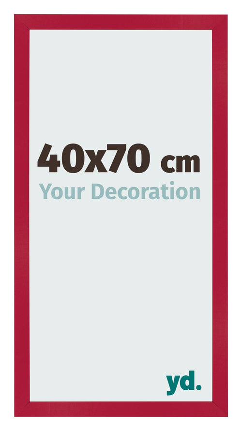 Fotolijst 40x70cm Rood MDF Bologna Voorzijde Maat | Yourdecoration.nl