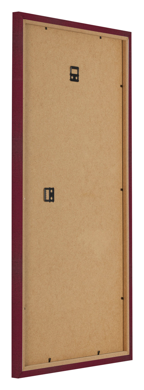 Fotolijst 40x70cm Wijnrood Geveegd MDF Bologna Achterzijde Schuin | Yourdecoration.nl