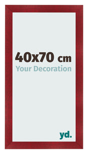 Fotolijst 40x70cm Wijnrood Geveegd MDF Pisa Voorzijde Maat | Yourdecoration.nl