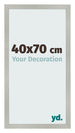 Fotolijst 40x70cm Zilver Mat MDF Bologna Voorzijde Maat | Yourdecoration.nl