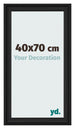 Fotolijst 40x70cm Zwart Houtnerf MDF Lazio Voorzijde Maat | Yourdecoration.nl