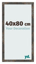 Fotolijst 40x80 cm Geoxideerd Metaal MDF Bologna Voorzijde Maat | Yourdecoration.nl