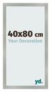 Fotolijst 40x80cm Aluminium Geborsteld MDF Bologna Voorzijde Maat | Yourdecoration.nl