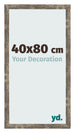 Fotolijst 40x80cm Blauw Goud Gemeleerd MDF Bologna Voorzijde Maat | Yourdecoration.nl