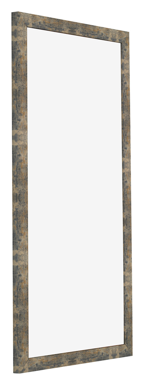 Fotolijst 40x80cm Blauw Goud Gemeleerd MDF Bologna Voorzijde Schuin | Yourdecoration.nl