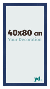 Fotolijst 40x80cm Donkerblauw Geveegd MDF Bologna Voorzijde Maat | Yourdecoration.nl