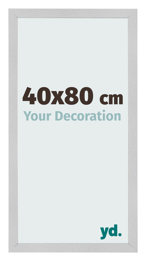 Fotolijst 40x80cm Edelstaal MDF Bologna Voorzijde Maat | Yourdecoration.nl
