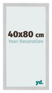 Fotolijst 40x80cm Edelstaal MDF Bologna Voorzijde Maat | Yourdecoration.nl