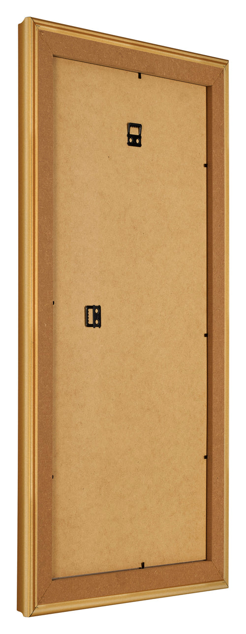 Fotolijst 40x80cm Goud Mat MDF Lazio Achterzijde Schuin | Yourdecoration.nl