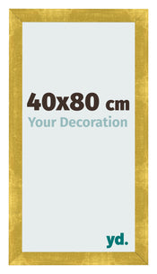 Fotolijst 40x80cm Goud Vintage MDF Pisa Voorzijde Maat | Yourdecoration.nl