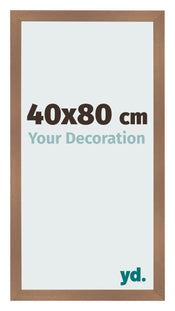 Fotolijst 40x80cm Koper Decor MDF Bologna Voorzijde Maat | Yourdecoration.nl