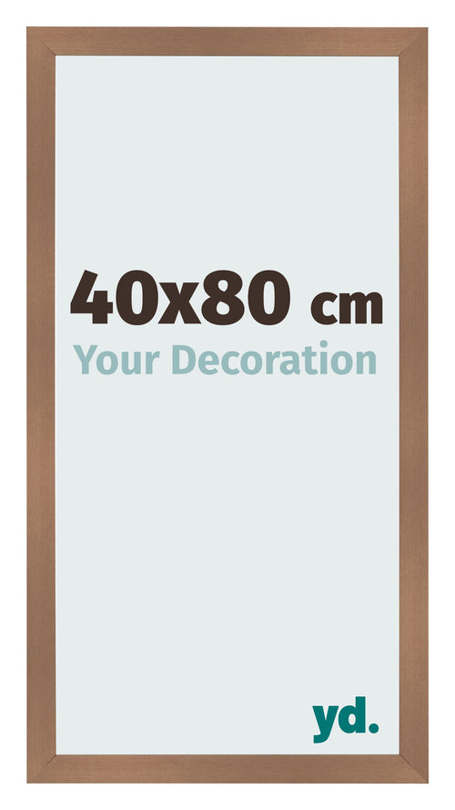 Fotolijst 40x80cm Koper Decor MDF Bologna Voorzijde Maat | Yourdecoration.nl