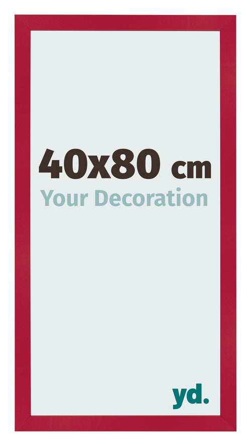Fotolijst 40x80cm Rood MDF Bologna Voorzijde Maat | Yourdecoration.nl