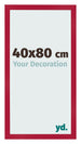 Fotolijst 40x80cm Rood MDF Bologna Voorzijde Maat | Yourdecoration.nl