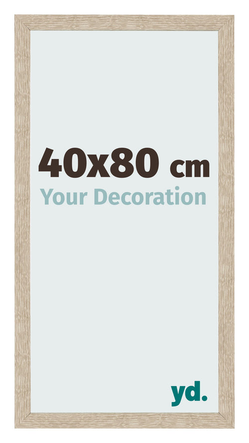 Fotolijst 40x80cm Sonoma Eiken MDF Bologna Voorzijde Maat | Yourdecoration.nl