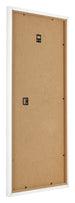 Fotolijst 40x80cm Wit Hoogglans MDF Bologna Achterzijde Schuin | Yourdecoration.nl