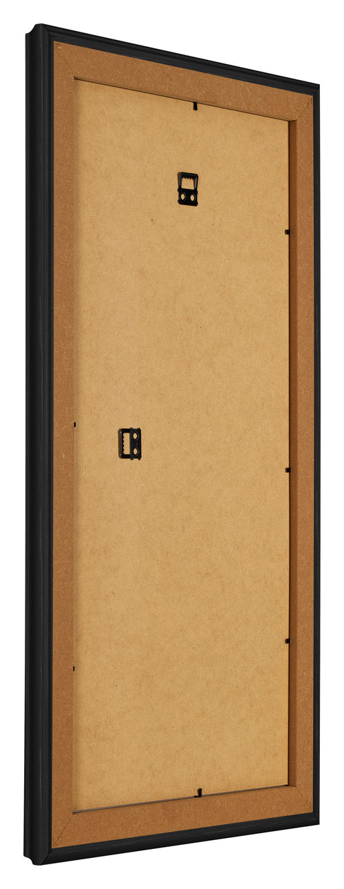 Fotolijst 40x80cm Zwart Houtnerf MDF Lazio Achterzijde Schuin | Yourdecoration.nl