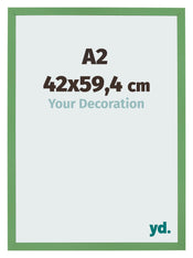 Fotolijst 42x59 4 cm A2 Groen MDF Bologna Voorzijde Maat | Yourdecoration.nl