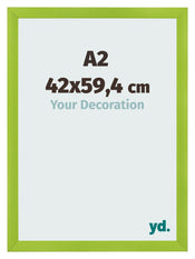 Fotolijst 42x59 4cm A2 Groen MDF Pisa Voorzijde Maat | Yourdecoration.nl