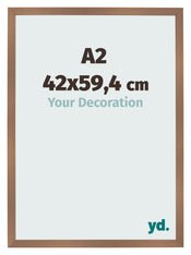 Fotolijst 42x59 4cm A2 Koper Decor MDF Bologna Voorzijde Maat | Yourdecoration.nl